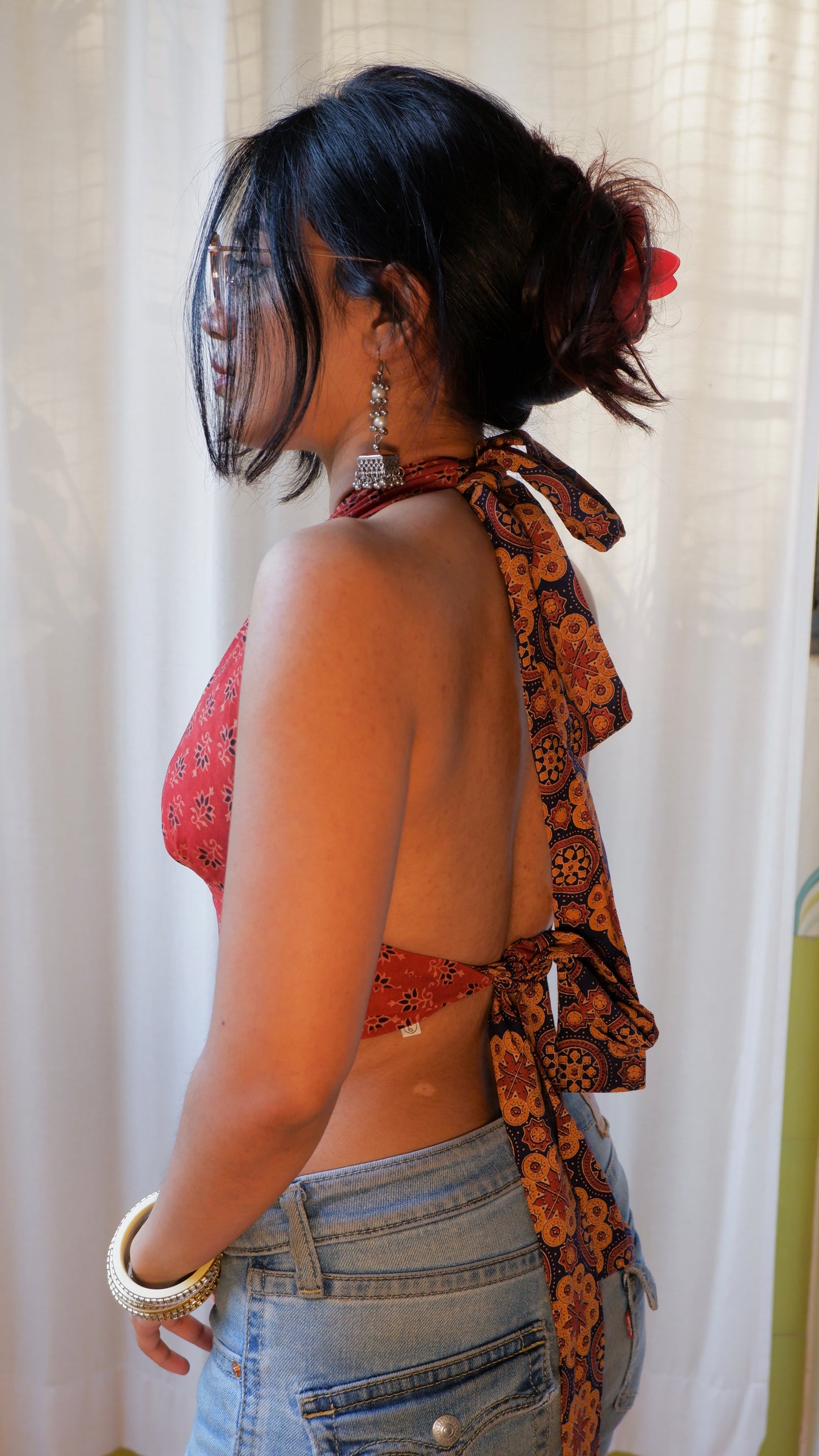 Mosaic Reversible Halter Top