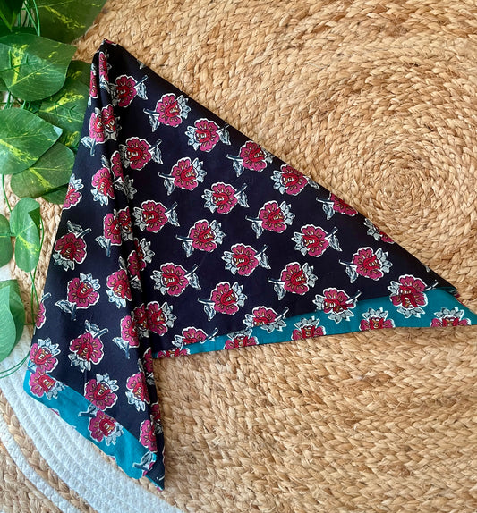Moonlit petals Reversible Bandana