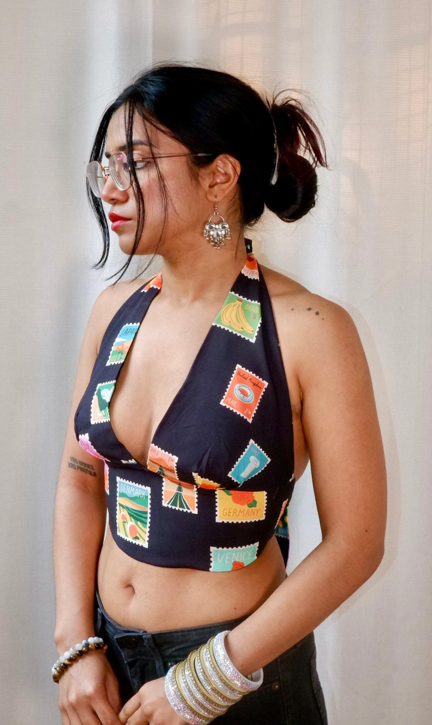 Stamp collector Halter Top