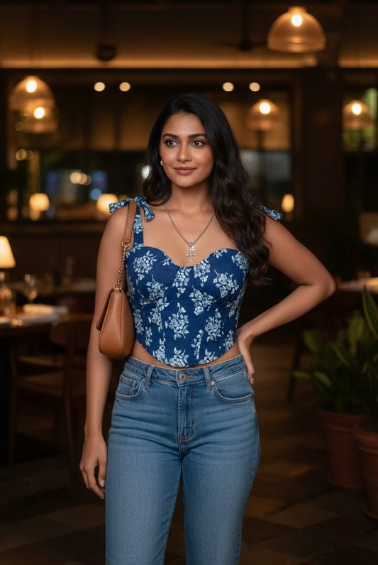 Blueberry Corset top