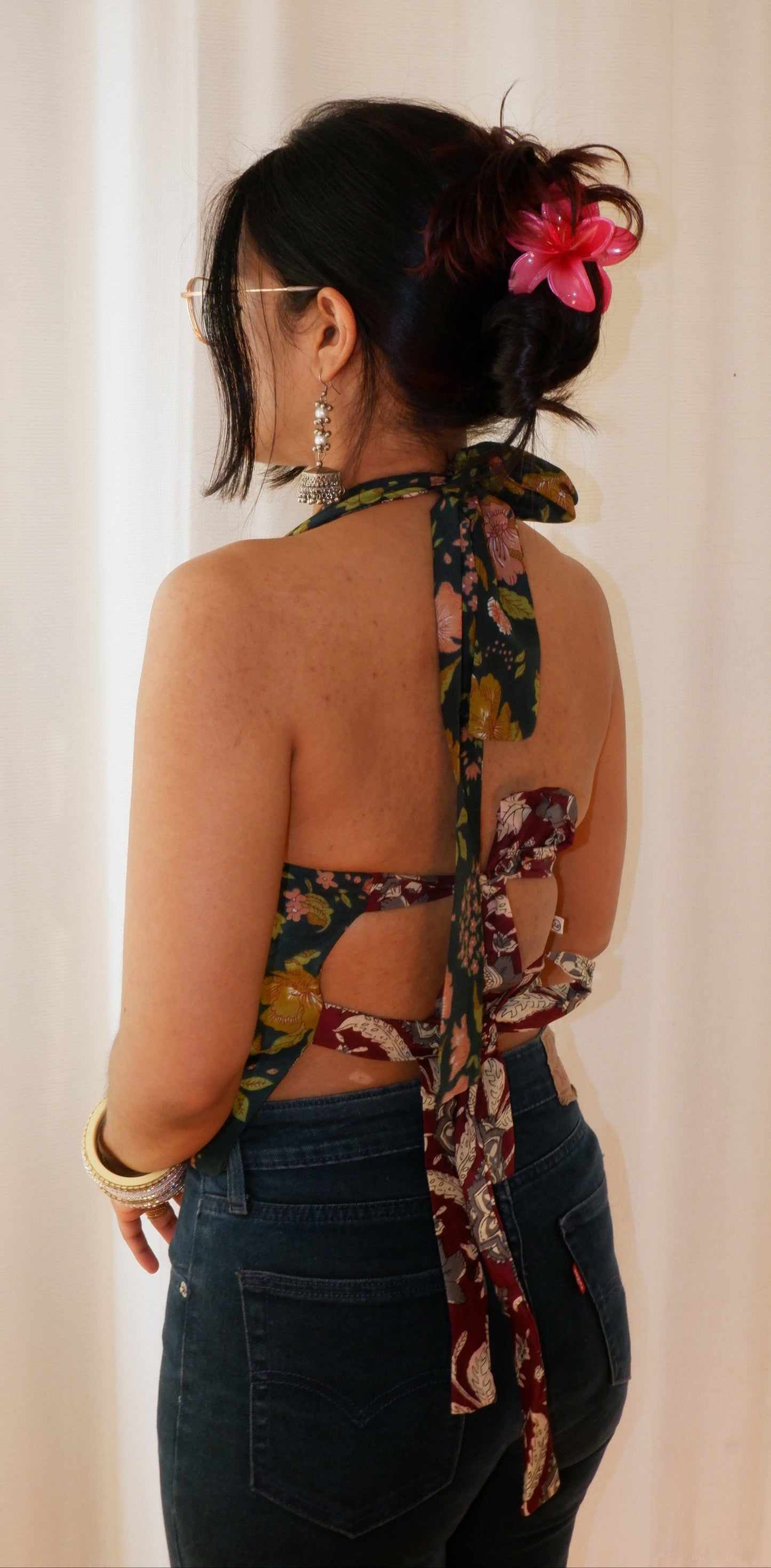 Lilac Forest Reversible GEET Halter Top