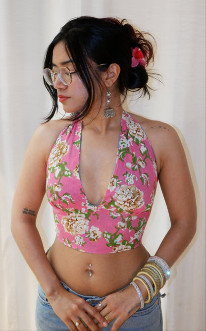 Dreamcore Drip Reversible Halter Top