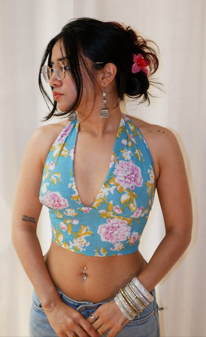 Dreamcore Drip Reversible Halter Top