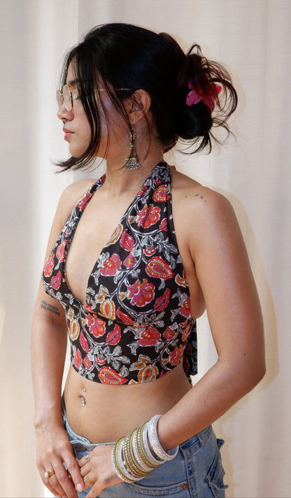 Seafoam Shadows Reversible Halter Top