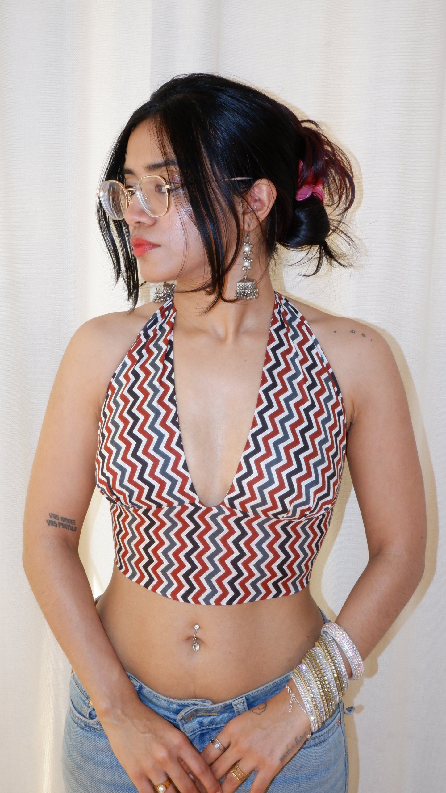 Terracotta Tale Reversible Halter Top