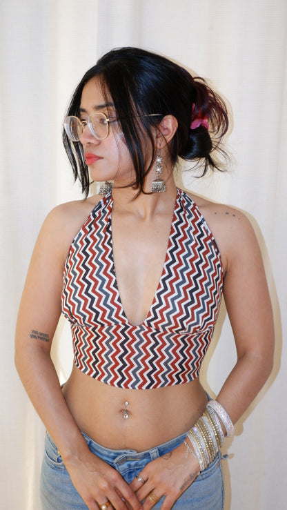 Terracotta Tale Reversible Halter Top