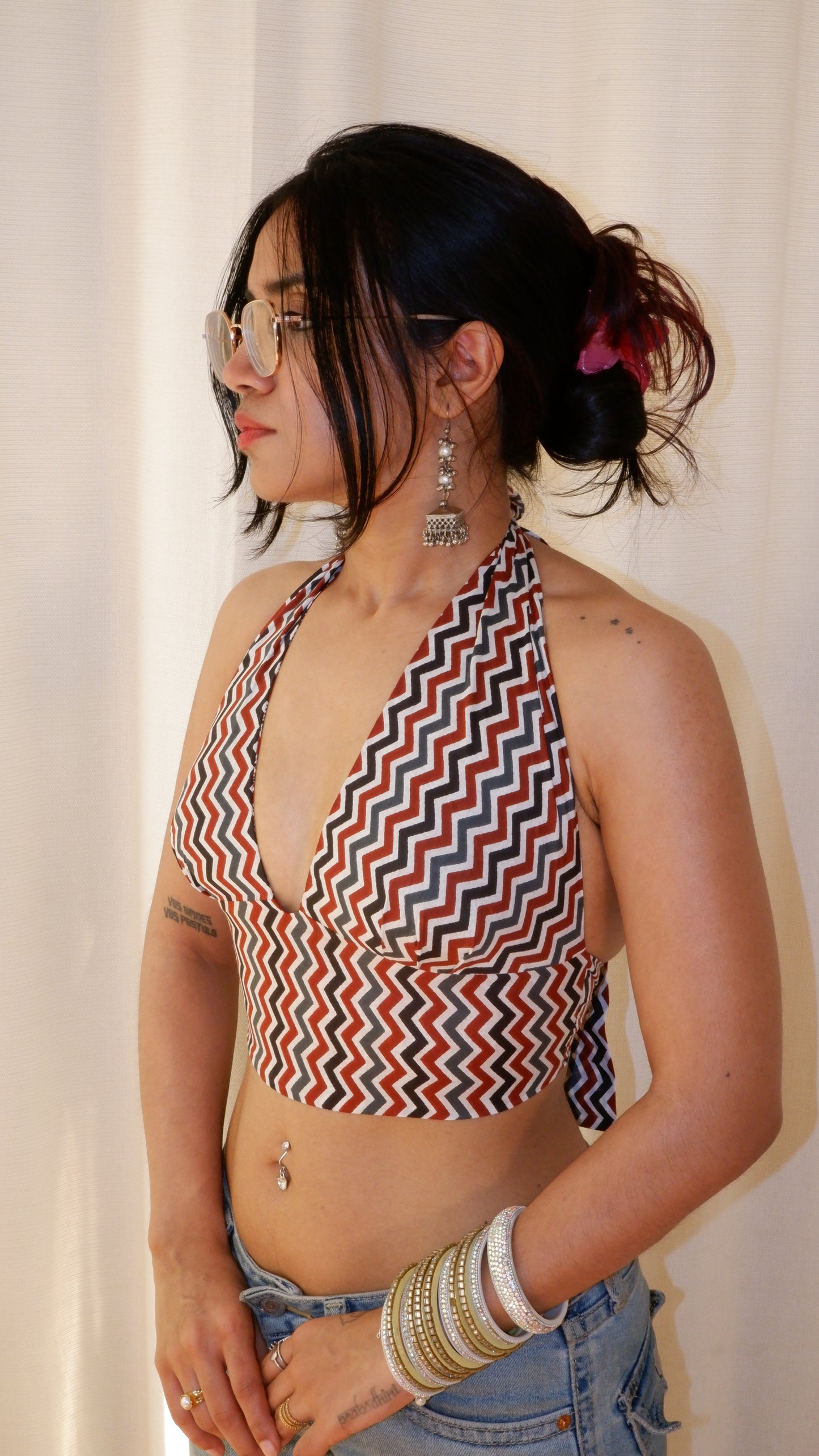 Terracotta Tale Reversible Halter Top