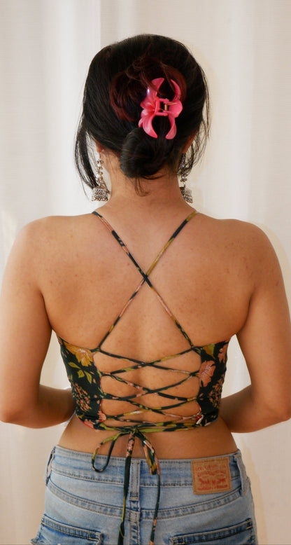 Forest fairy Backless Crop Top