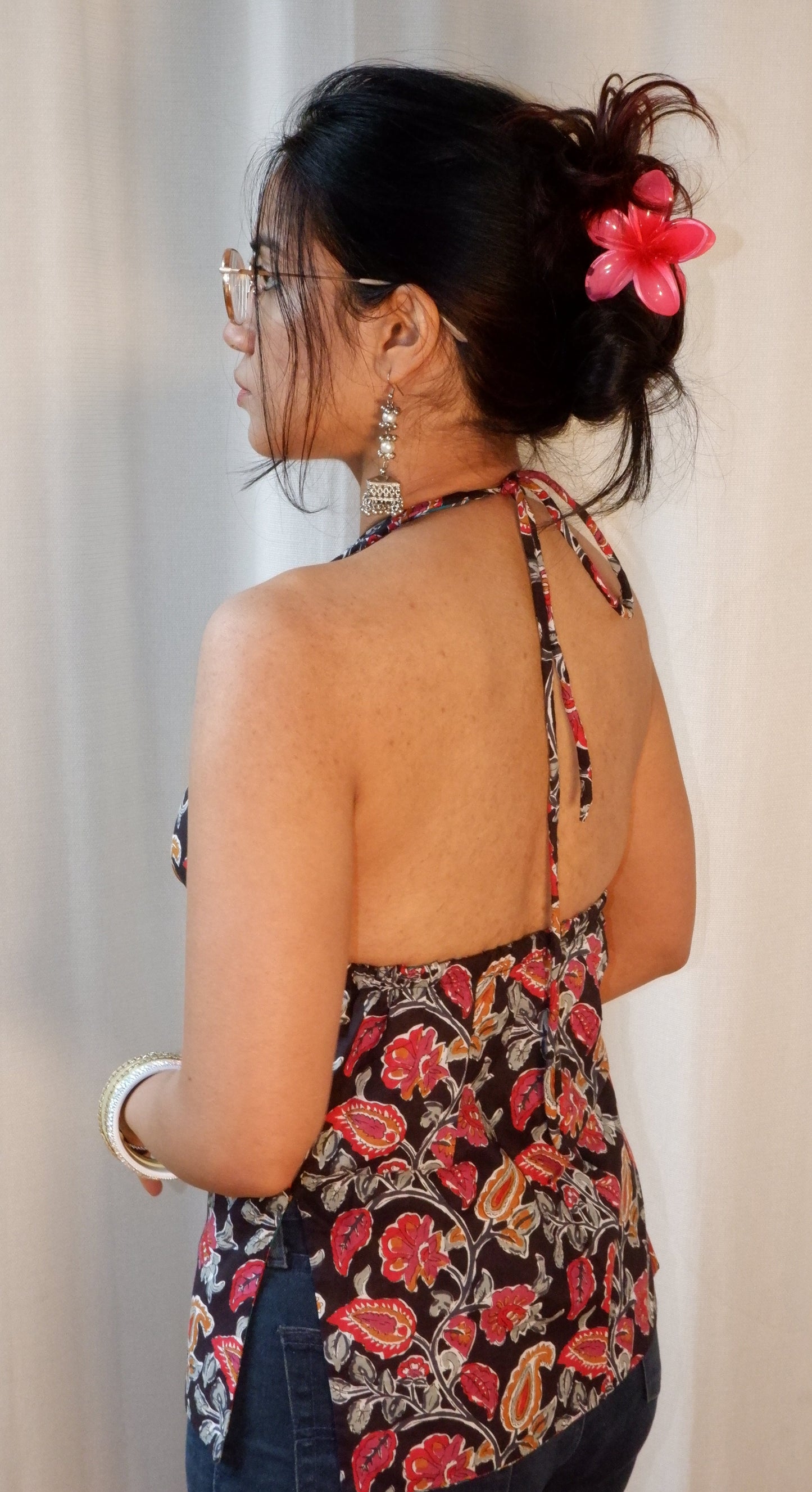 Seafoam shadows Y2K halter top