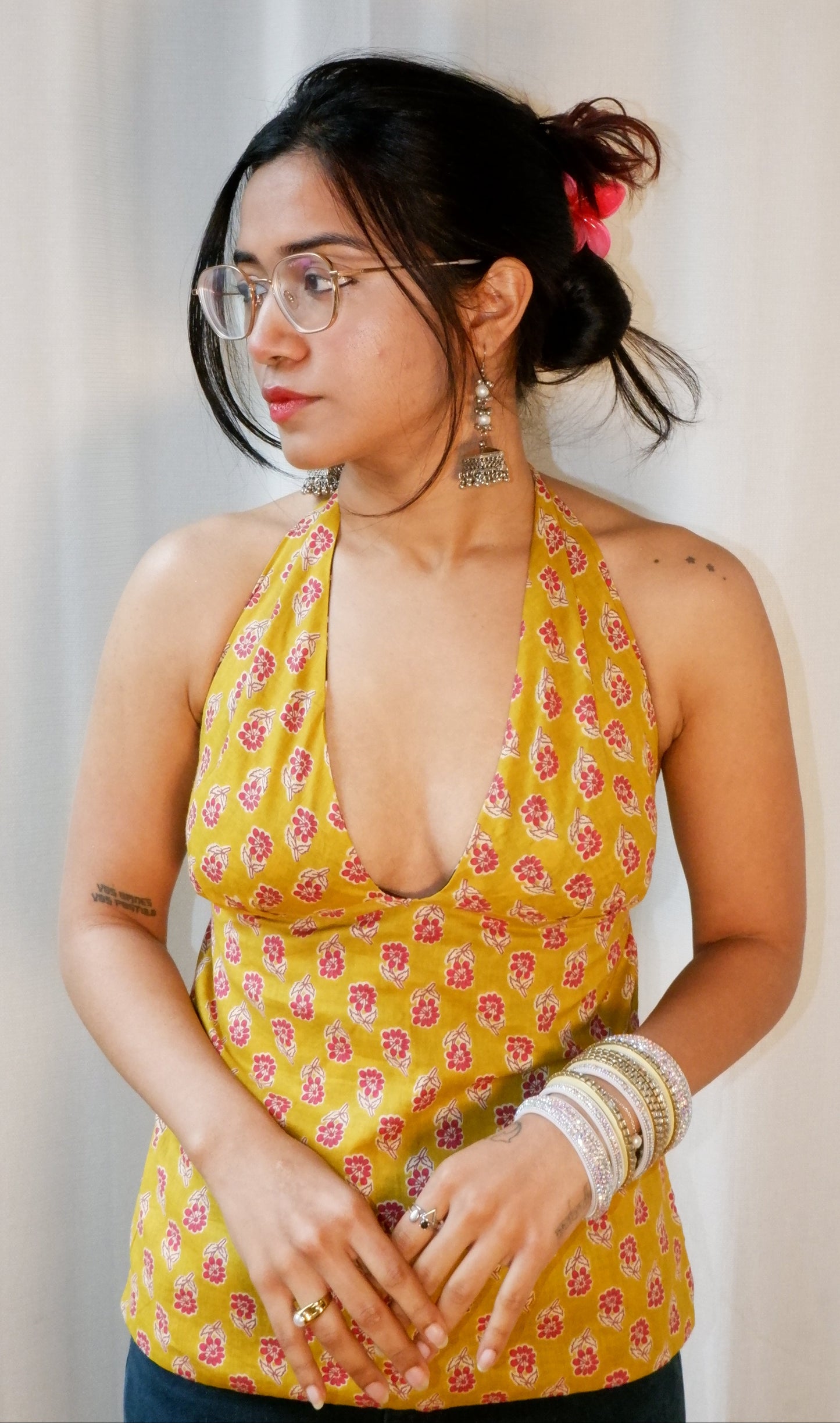 Bumble mood Y2K halter top