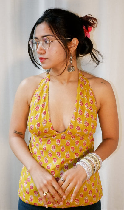 Bumble mood Y2K halter top