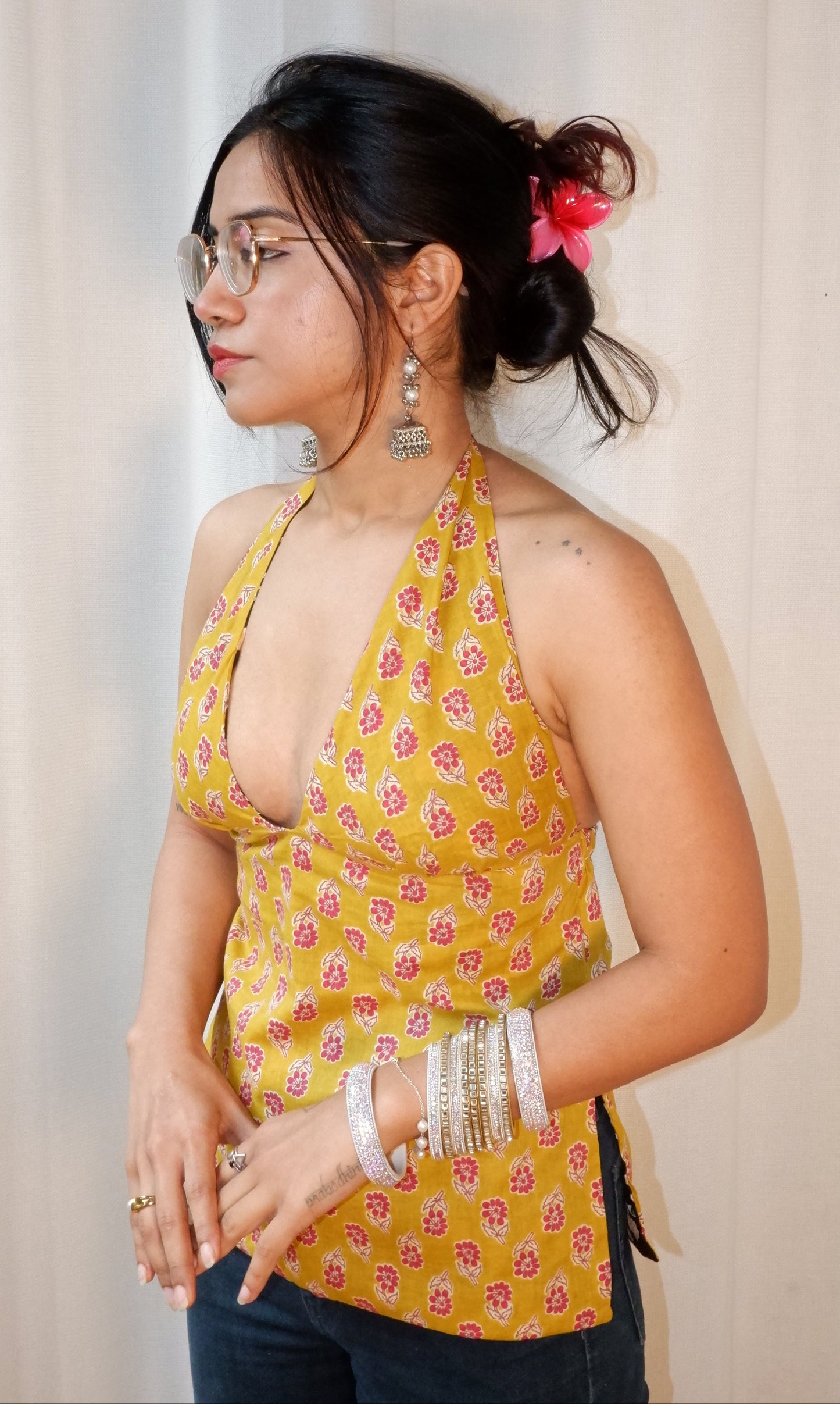 Bumble mood Y2K halter top