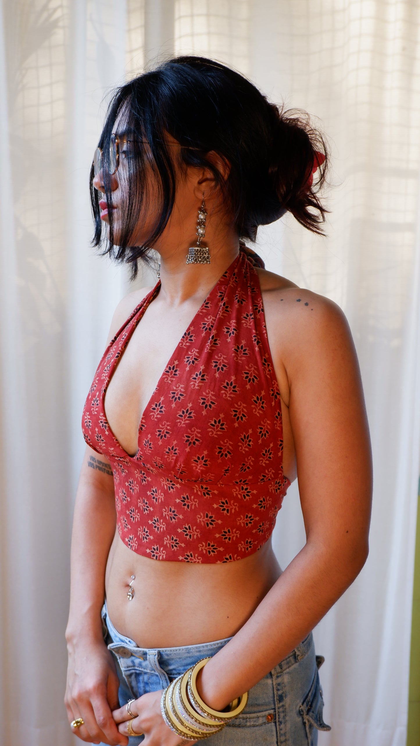 Mosaic Reversible Halter Top