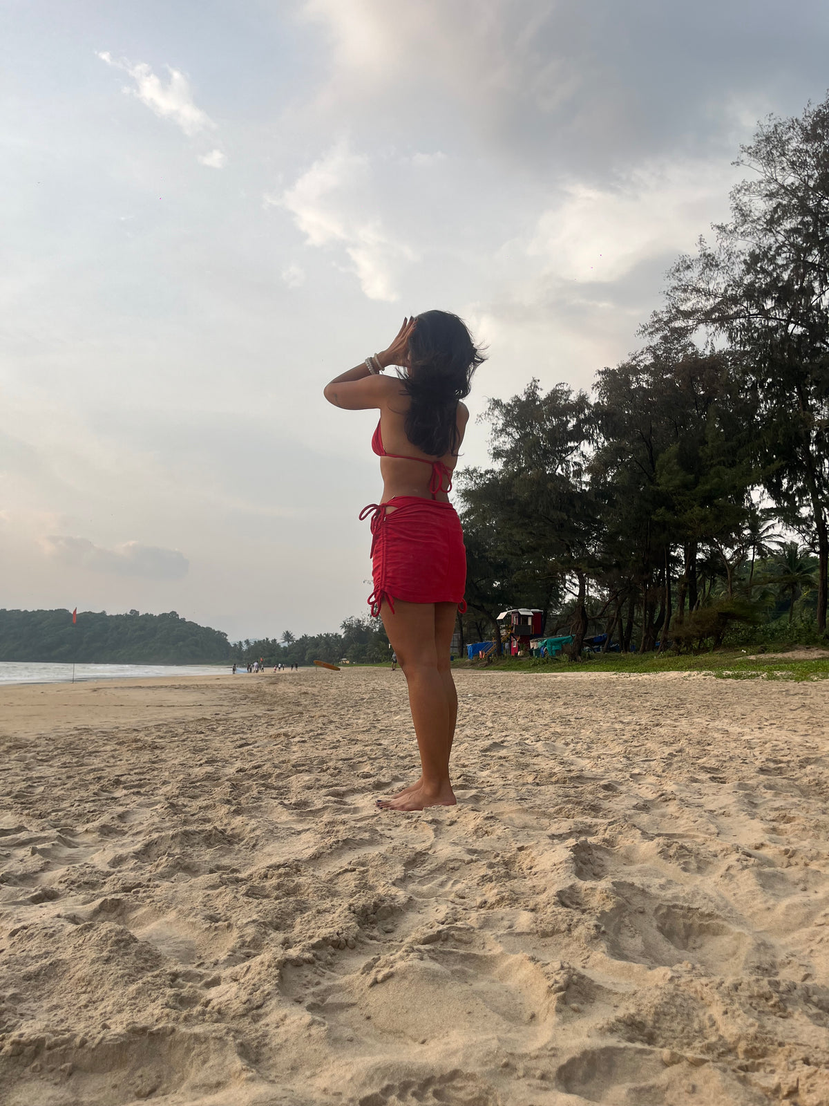 Crimson 3pc Bikini set