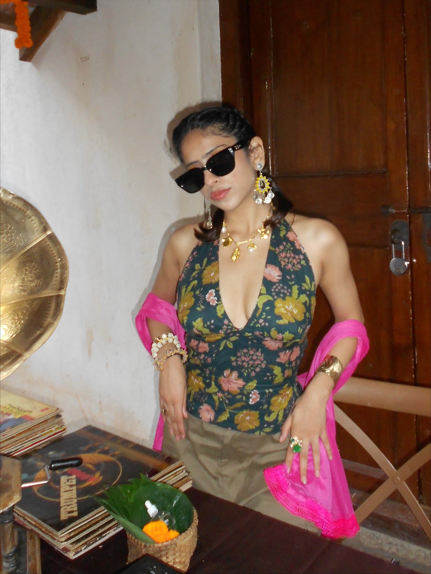 Forest Flower GEET Halter Top