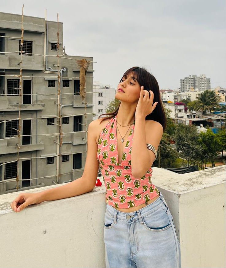 Electric Blossom GEET Halter Top