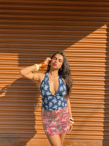 Blueberry GEET Halter Top