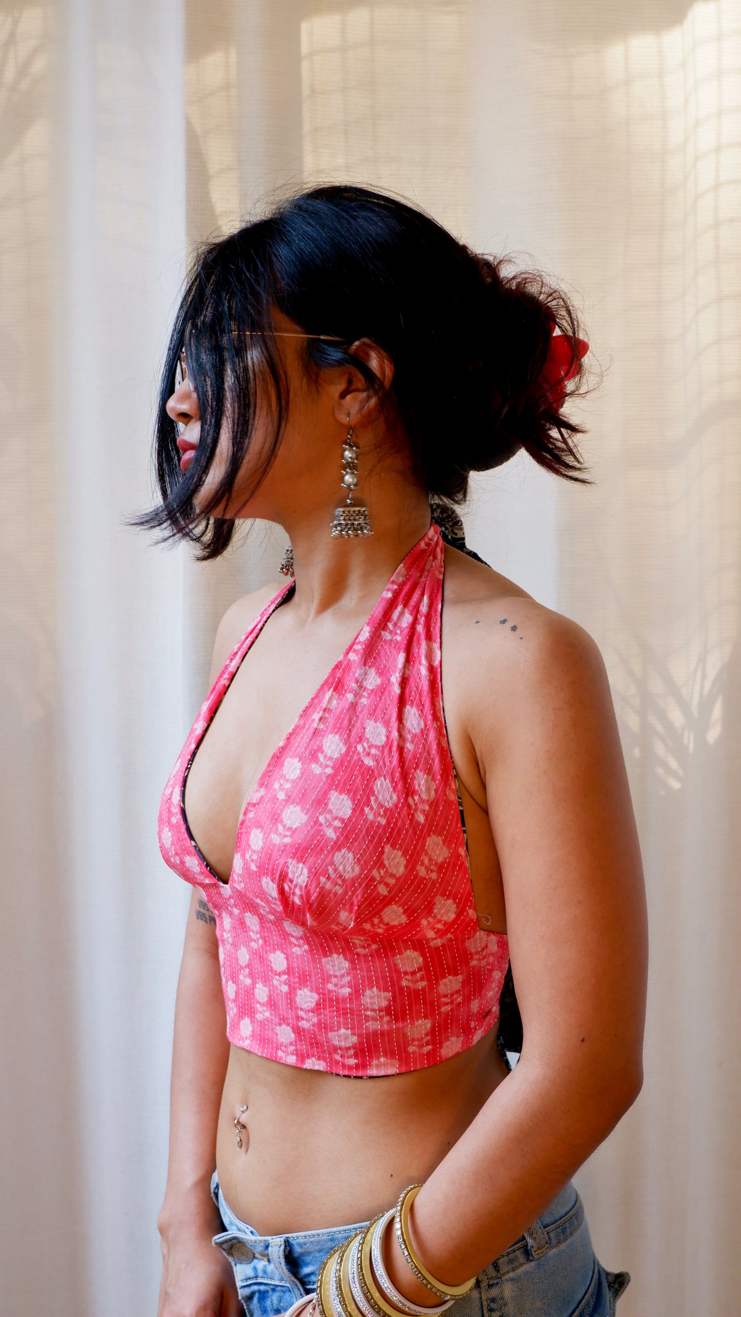 Jaipur muse Reversible Halter Top