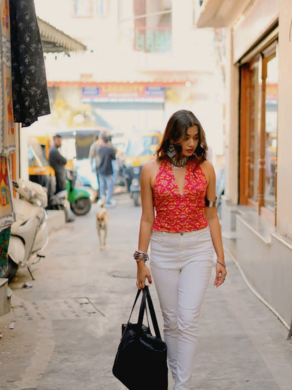 Rose After Dark GEET Halter Top