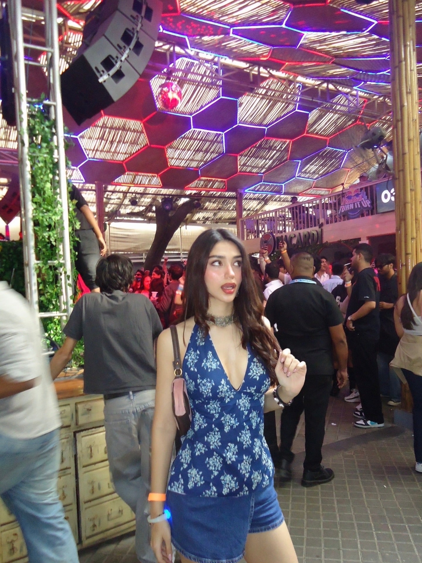 Blueberry Bloom Y2K halter top