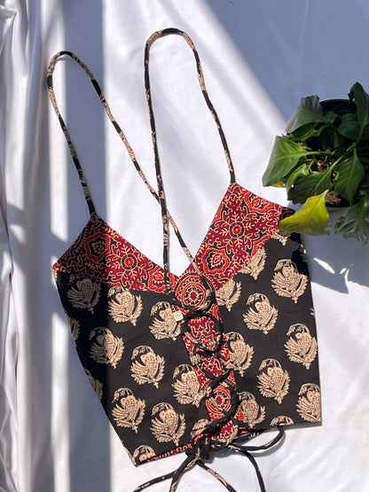 Dark Secrets Backless Crop Top