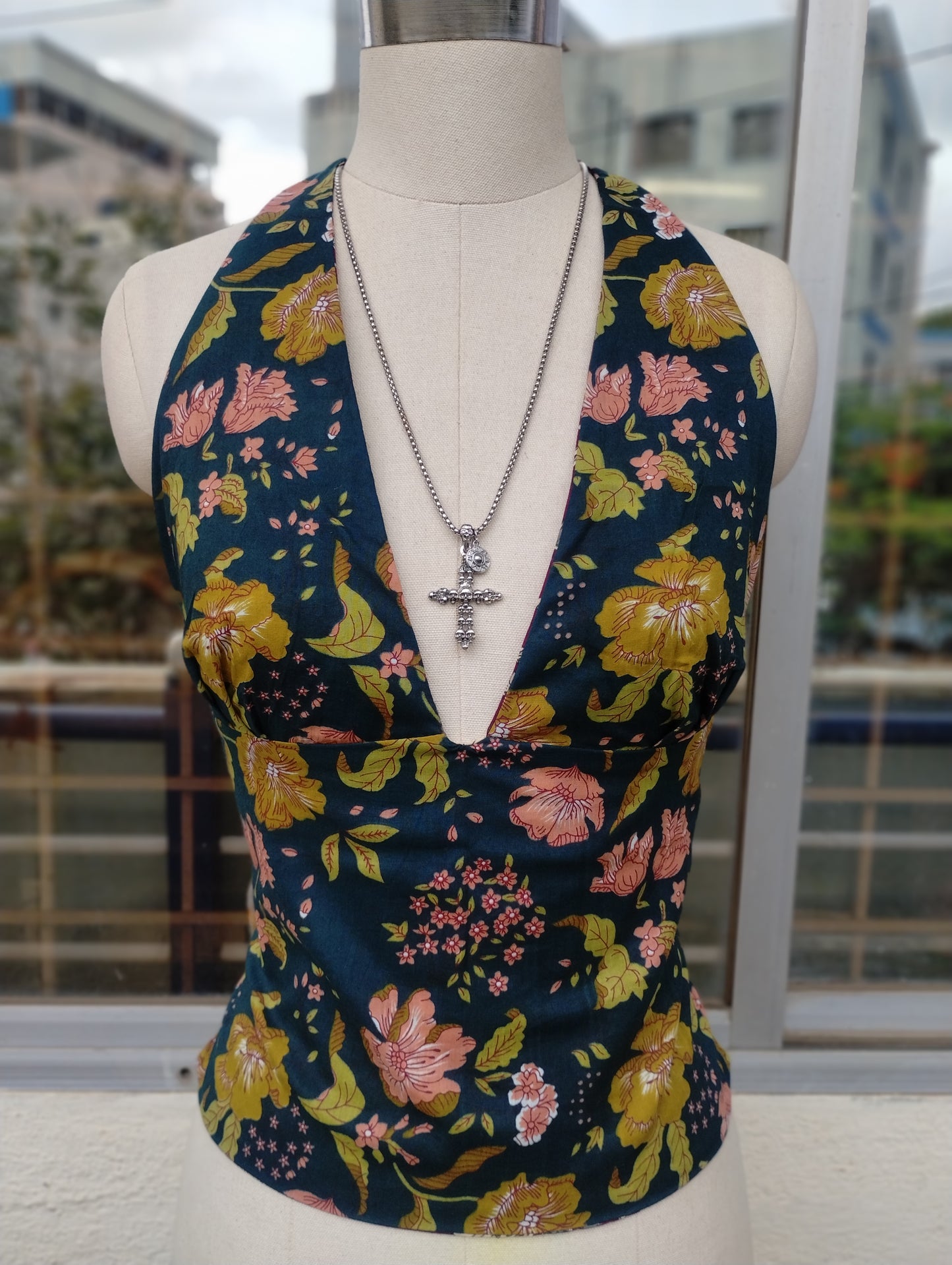 Forest Flower GEET Halter Top