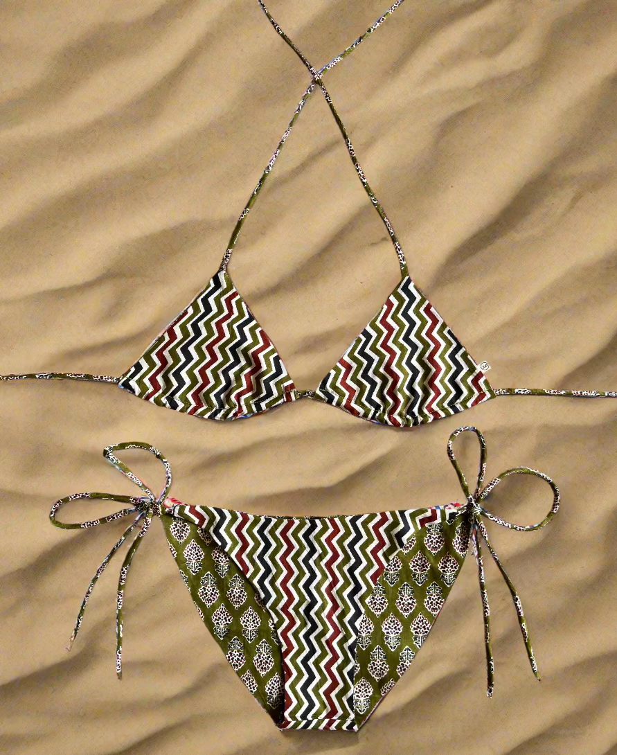 Botanic Code Bikini Top and Bottom