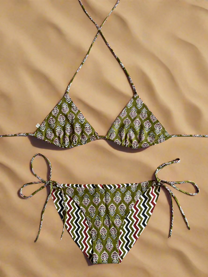 Botanic Code Bikini Top and Bottom