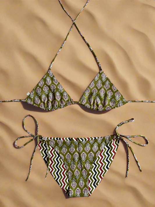 Botanic Code Bikini Top and Bottom