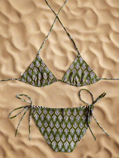 Botanic Code Bikini Top and Bottom