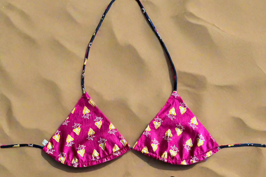 Pink Venom Reversible Bikini Top