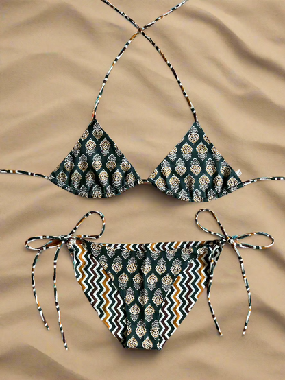 Botanic Code 2 Bikini Top and Bottom