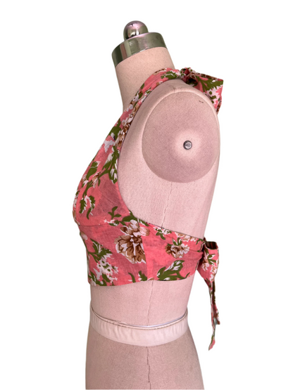 Midnight Rose Reversible Halter Top