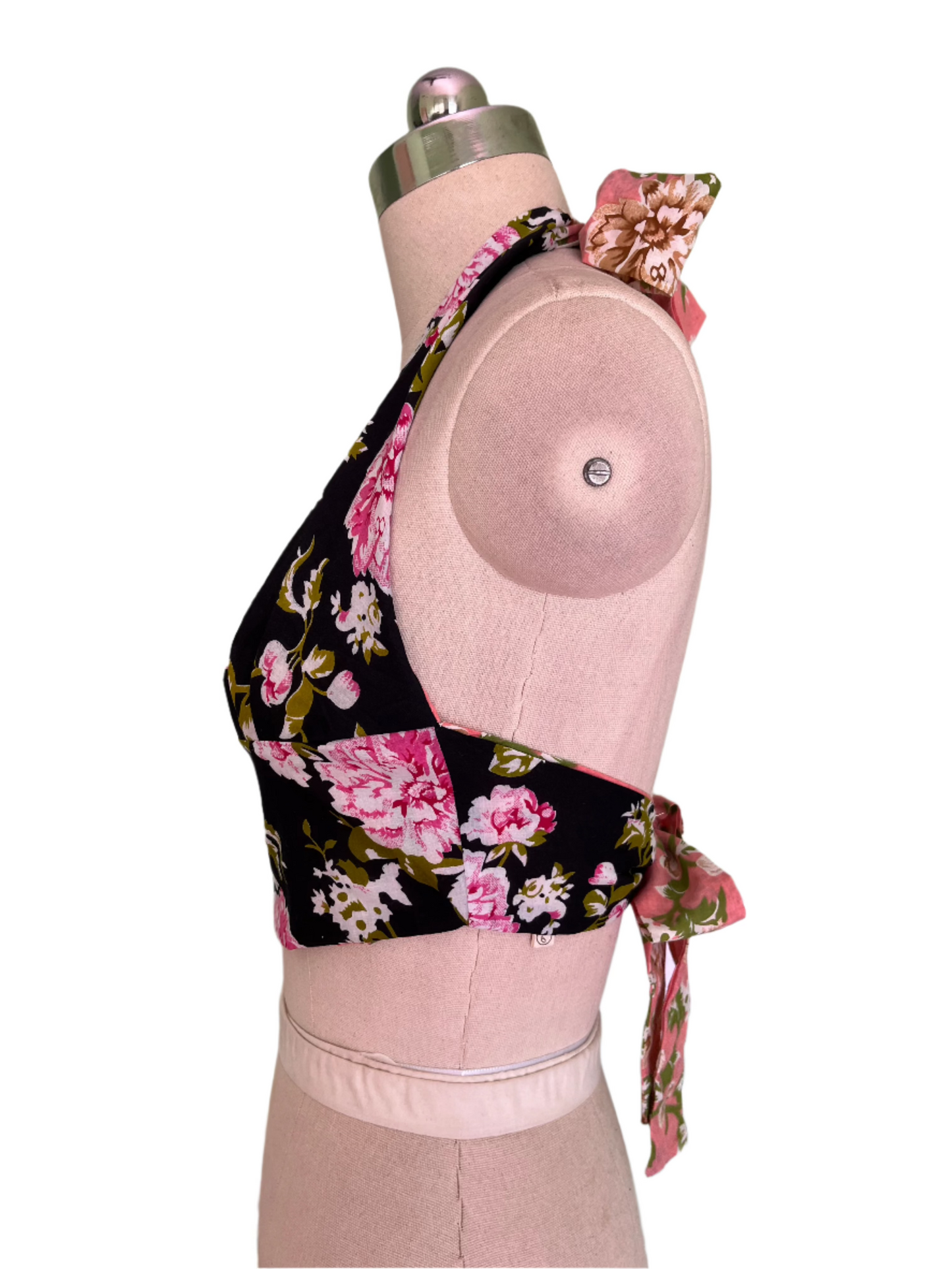 Midnight Rose Reversible Halter Top