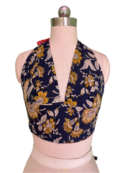 Rose After Dark Reversible Halter Top