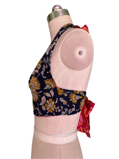 Rose After Dark Reversible Halter Top