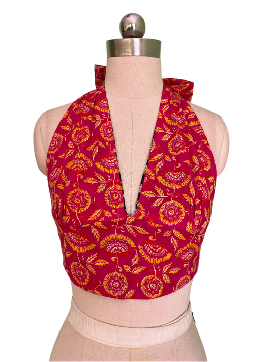 Rose After Dark Reversible Halter Top