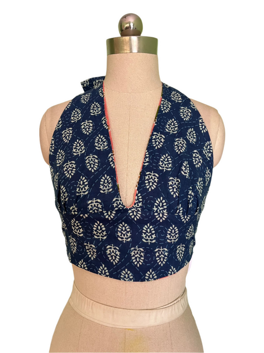 Electric Blossom Reversible Halter Top
