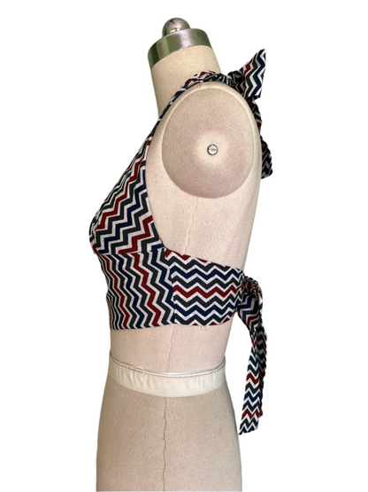 Wildstripe Grove Reversible Halter Top