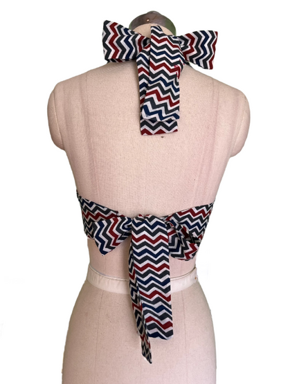 Wildstripe Grove Reversible Halter Top