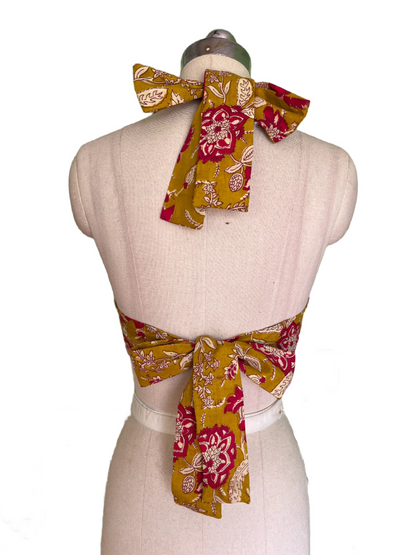 Goldrush Garden Reversible Halter Top