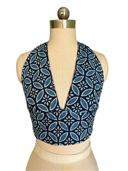 Twilight Petals Reversible Halter Top