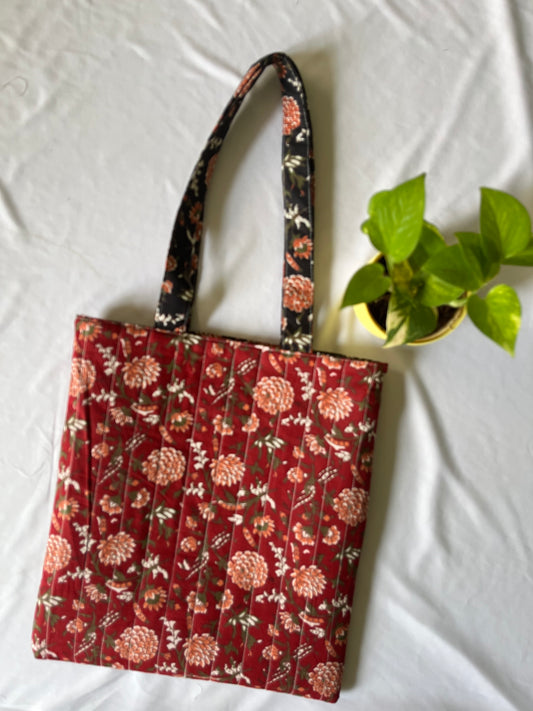 Berry Noir Reversible Tote bag