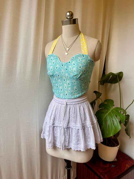 Pastel Reversible Corset top