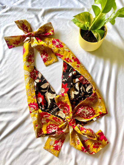 Goldrush Garden Reversible Halter Top