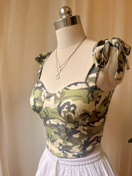 Camo Corset Top