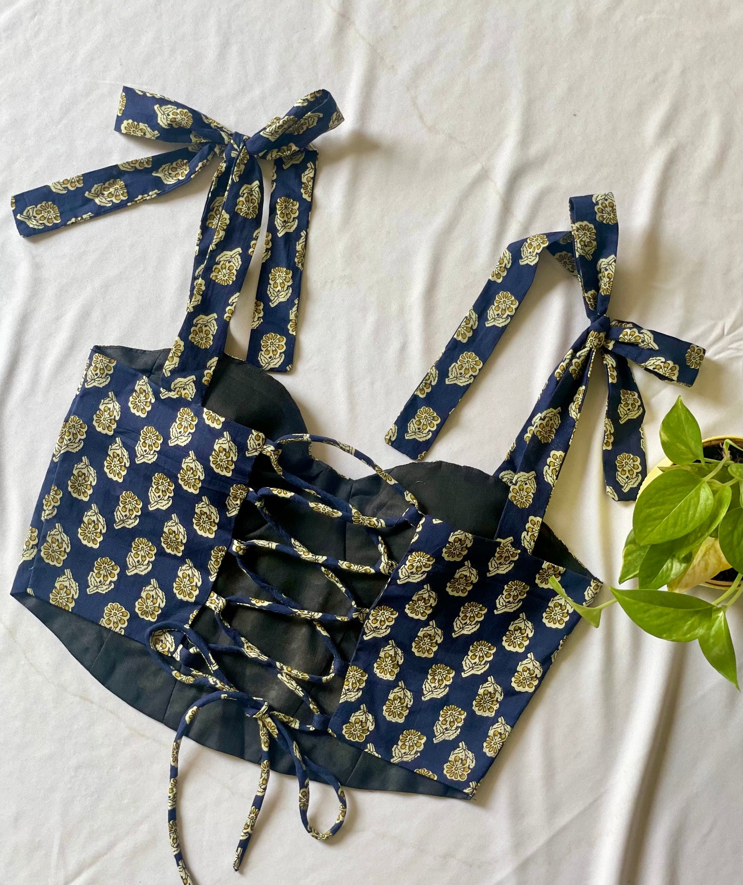 Vintage bloom corset top