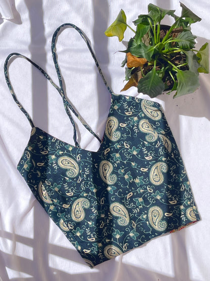 Ocean Whisper Backless Crop Top