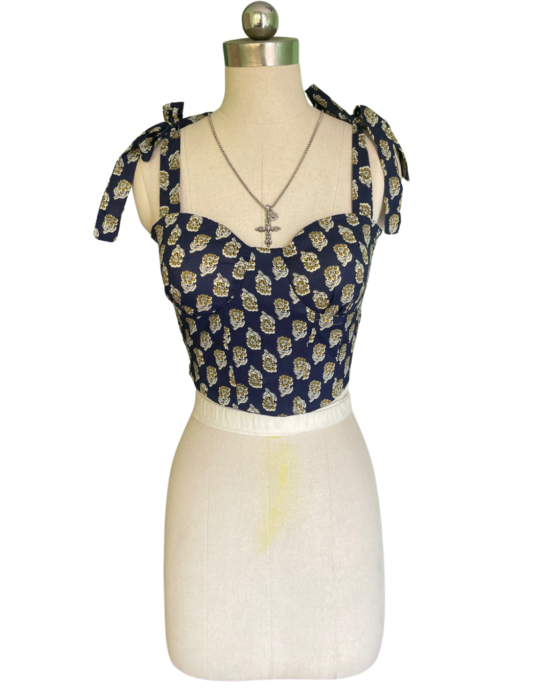 Vintage bloom corset top