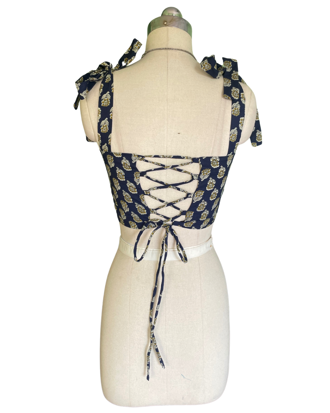Vintage bloom corset top